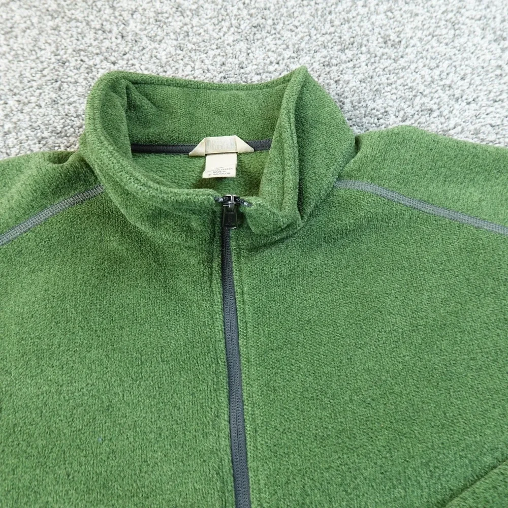 Duluth Trading Jacket Mens XL Green Fleece 1/4‎ Zip Pullover Coat Outdoor Work
